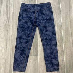 Athleta Kids Navy Tie-Dye Leggings